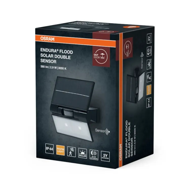 Alles LEDVANCE LED reflektor ENDURA FLOOD SOLAR DOUBLE SENSOR
