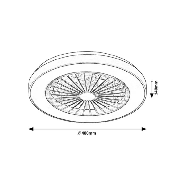 Alles RABALUX ventilator stropni DALFON2 40W