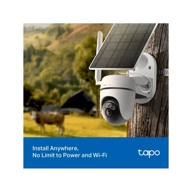 Alles TP-Link Tapo C615G bežična vanjska nadzorna kamera + Tapo A201 Solar panel Kit