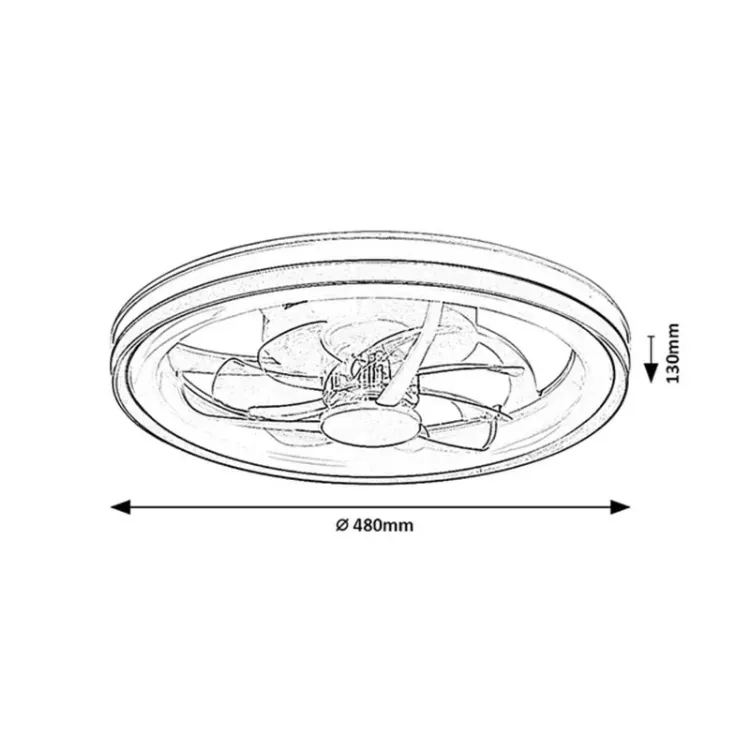 Alles RABALUX ventilator stropni FANRICIUS 71335