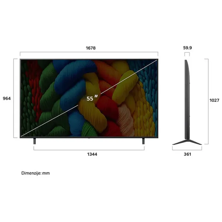 Alles LG LED UHD TV 55NAN080A3B