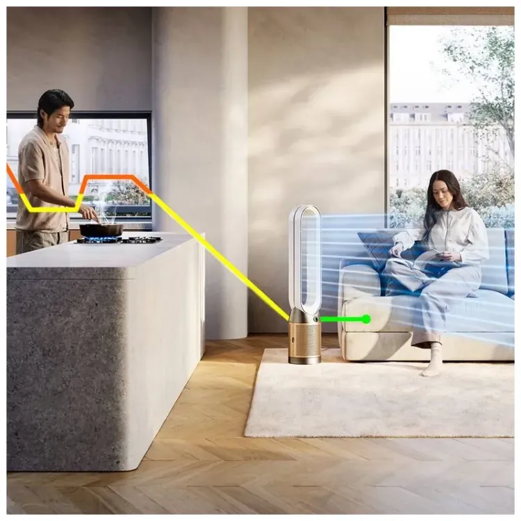 Alles DYSON pročišćivač i ventilator PURIFIER COOL TP12 PC2 DE-NOX WHITE/GOLD