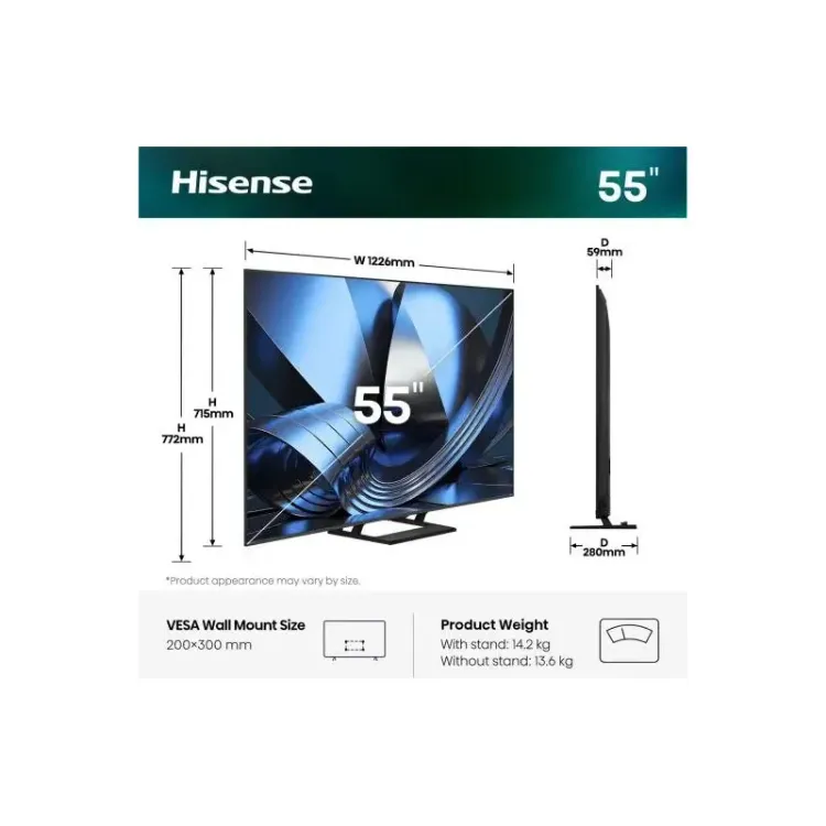 Alles HISENSE ULED TV 55U7SE