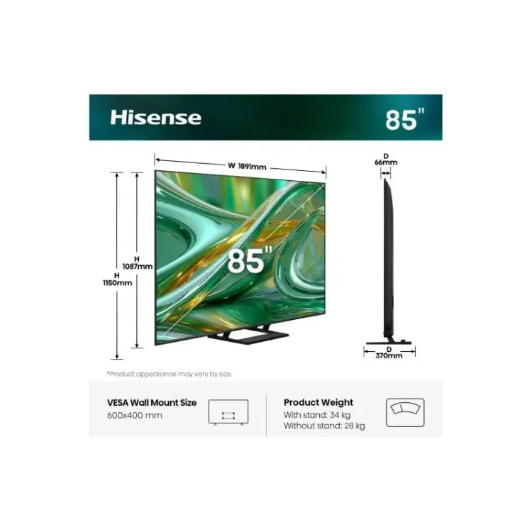 Alles HISENSE ULED TV 85E8S