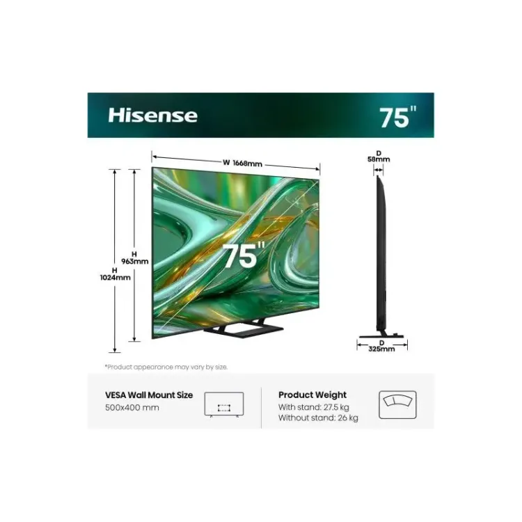 Alles HISENSE ULED TV 75E8S