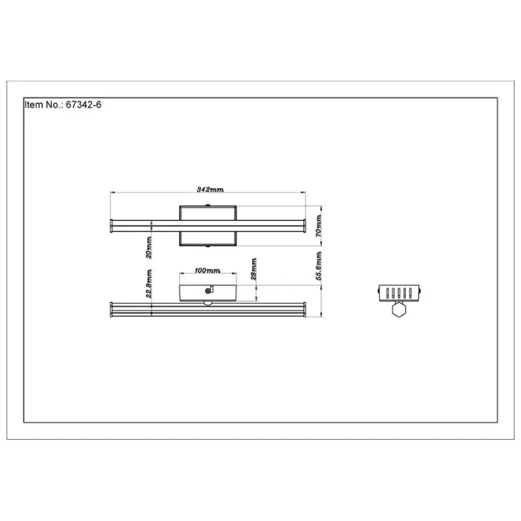 Alles GLOBO LED stropna svjetiljka KIRINA 67342-6