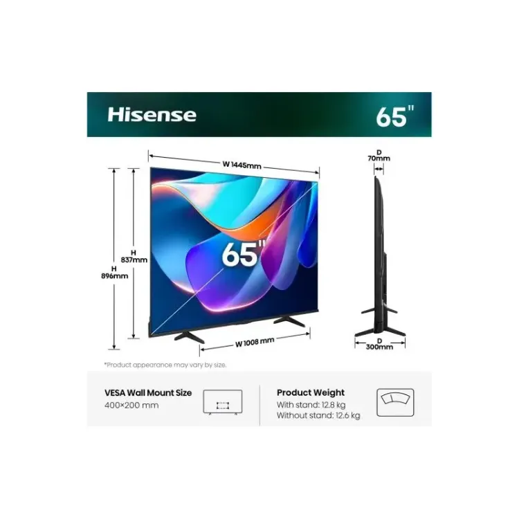 Alles HISENSE TV 65A6S