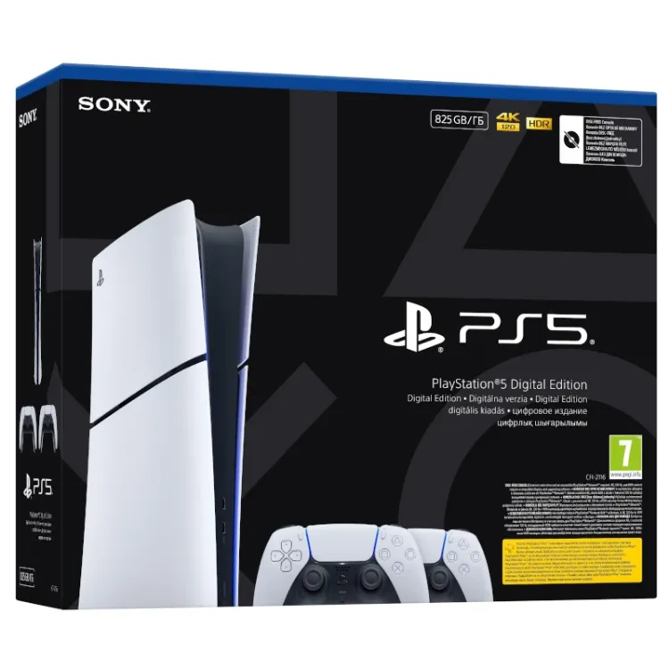 Alles PLAYSTATION 5 Slim Digital Edition E chassis + PS5 Dualsense Wireless Controller