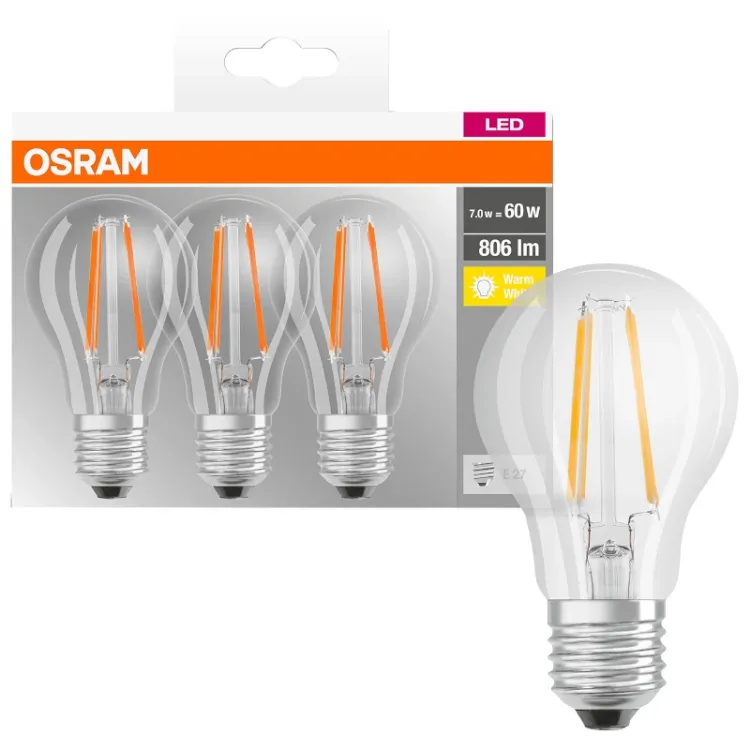 Alles OSRAM LED žarulja CLAS A 60 FILAMENT 7W/2700K 3/1