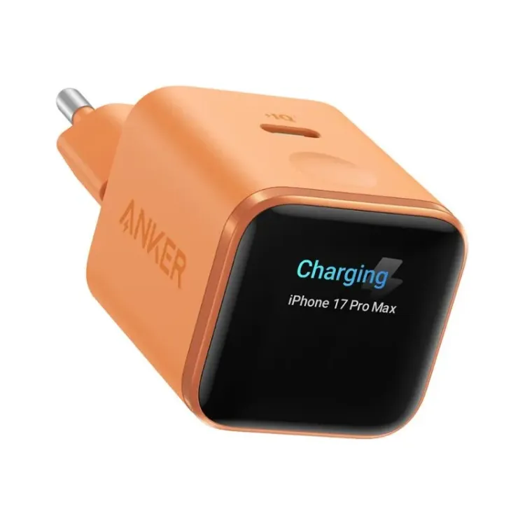 Alles ANKER punjač NANO 45W SMART DISPLAY NARANČASTI