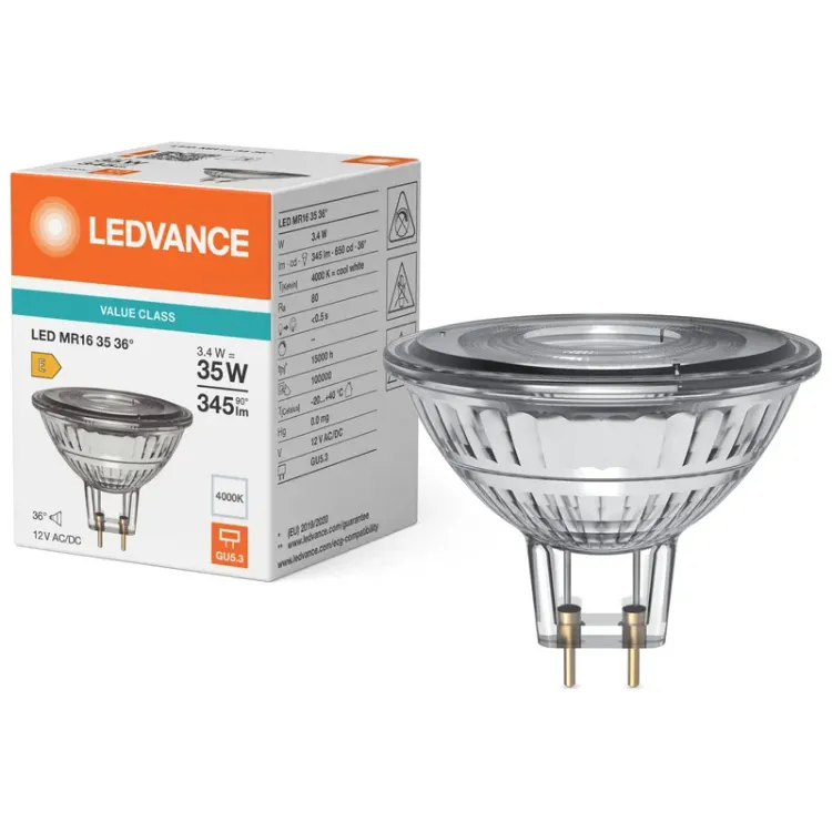 Alles LEDVANCE LED žarulja MR16 35 36° V 3.4W 840 GU5.3
