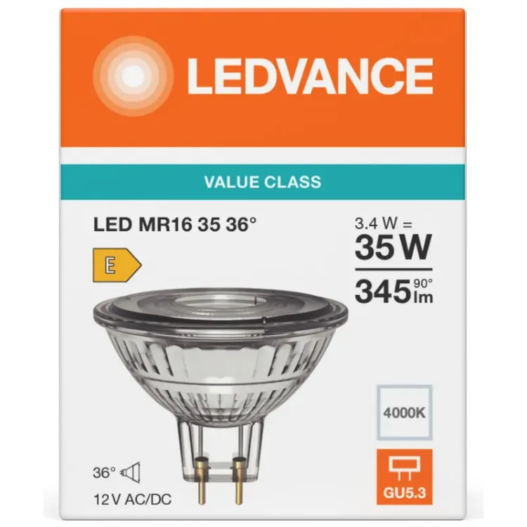 Alles LEDVANCE LED žarulja MR16 35 36° V 3.4W 840 GU5.3
