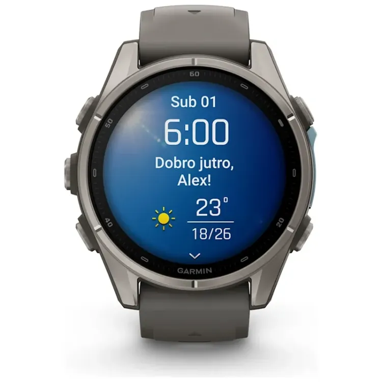 Alles GARMIN pametni sat FENIX 9 43mm Pebble Gray