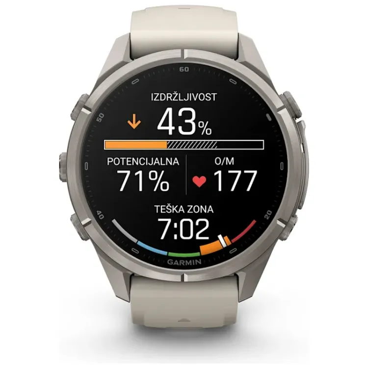 Alles GARMIN pametni sat FENIX 9 PRO 43mm Fog gray/Dark sandstone