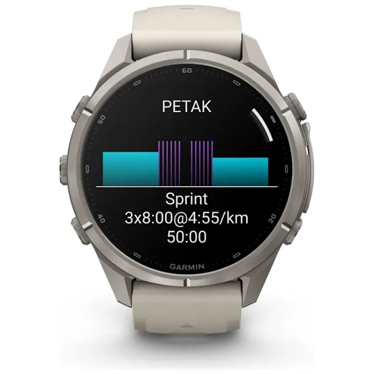 Alles GARMIN pametni sat FENIX 9 PRO 43mm Fog gray/Dark sandstone