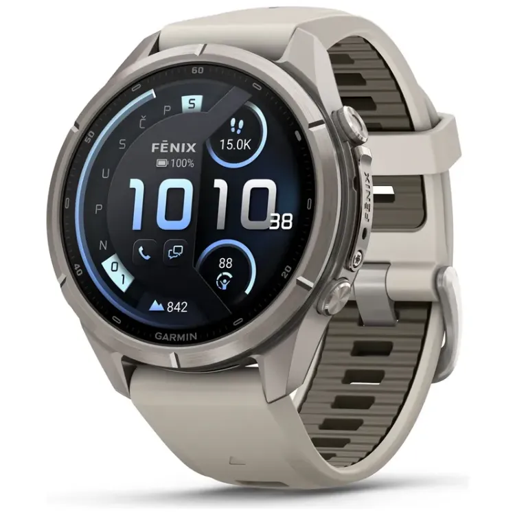 Alles GARMIN pametni sat FENIX 9 PRO INREACH 43mm Fog gray/Dark sandstone