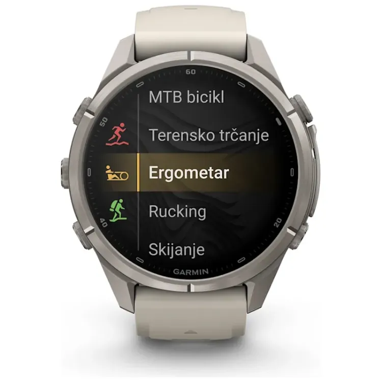 Alles GARMIN pametni sat FENIX 9 PRO INREACH 43mm Fog gray/Dark sandstone
