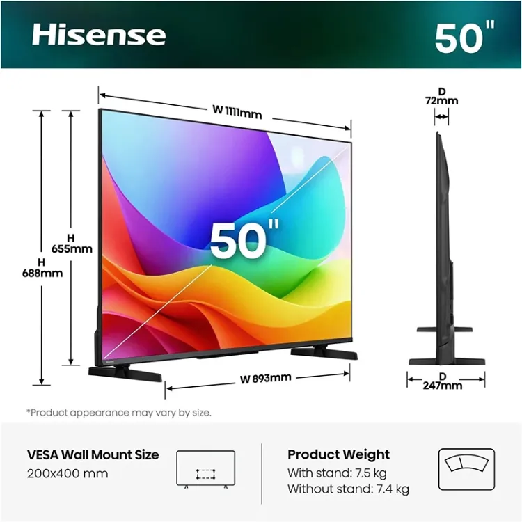 Alles  HISENSE Hi-QLED TV 50A5S
