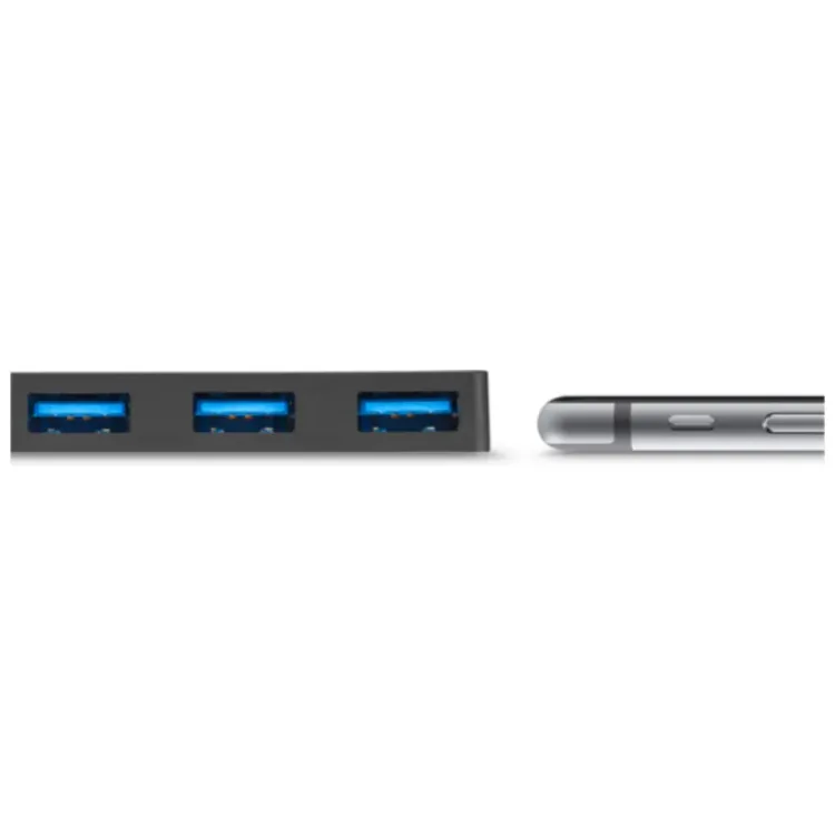 Alles ANKER USB 3.0 hub ULTRA SLIM 4-portni CRNI
