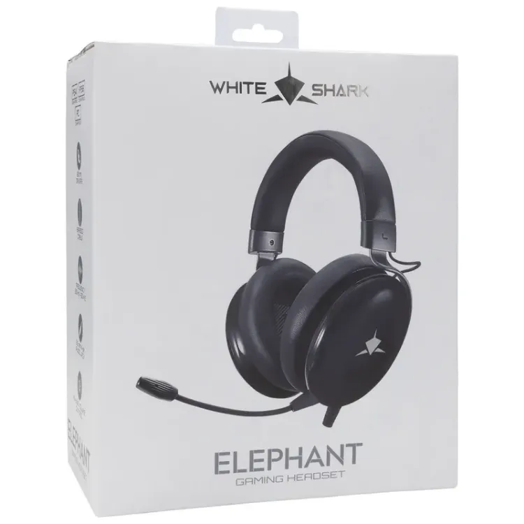 Alles WHITE SHARK slušalice GH-2540 ELEPHANT CRNE