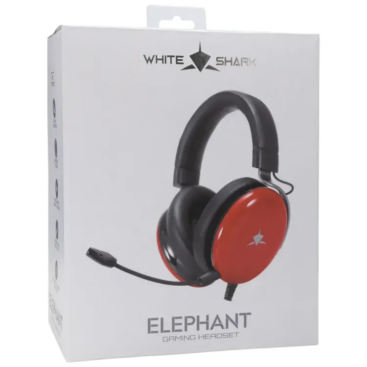Alles WHITE SHARK slušalice GH-2540 ELEPHANT CRVENE