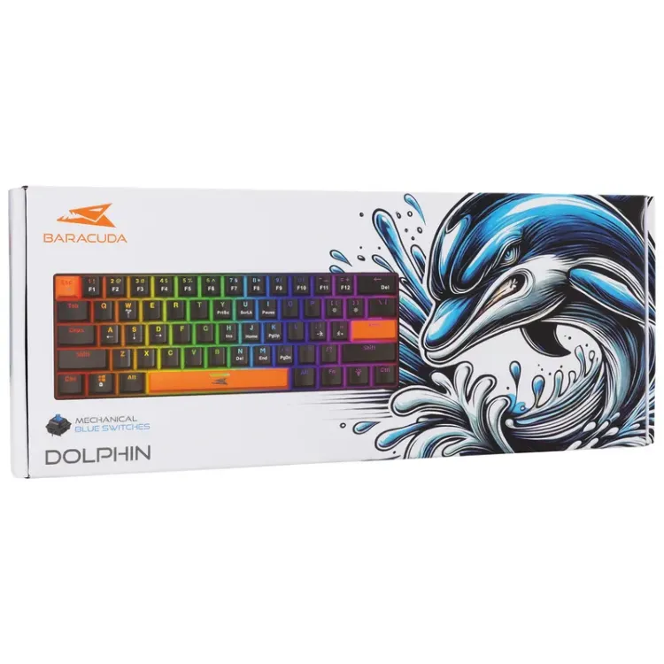 Alles BARACUDA tipkovnica gaming Dolphin BGK-03121 crna blue switch