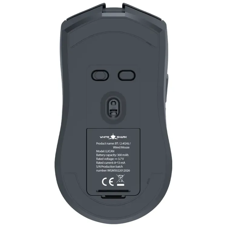 Alles WHITE SHARK miš bežični LUCAN WGM-5022 crni