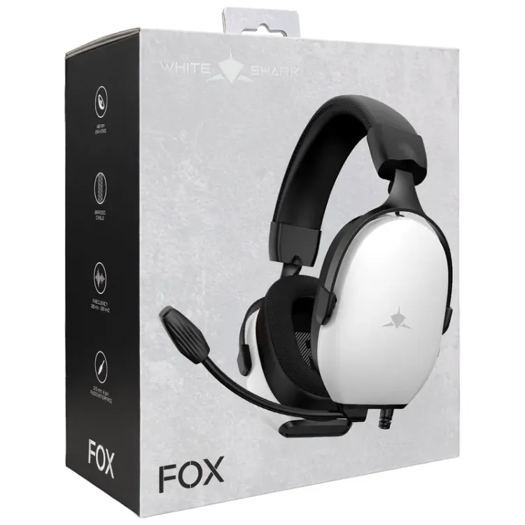 Alles WHITE SHARK slušalice Fox GH-2445 bijele