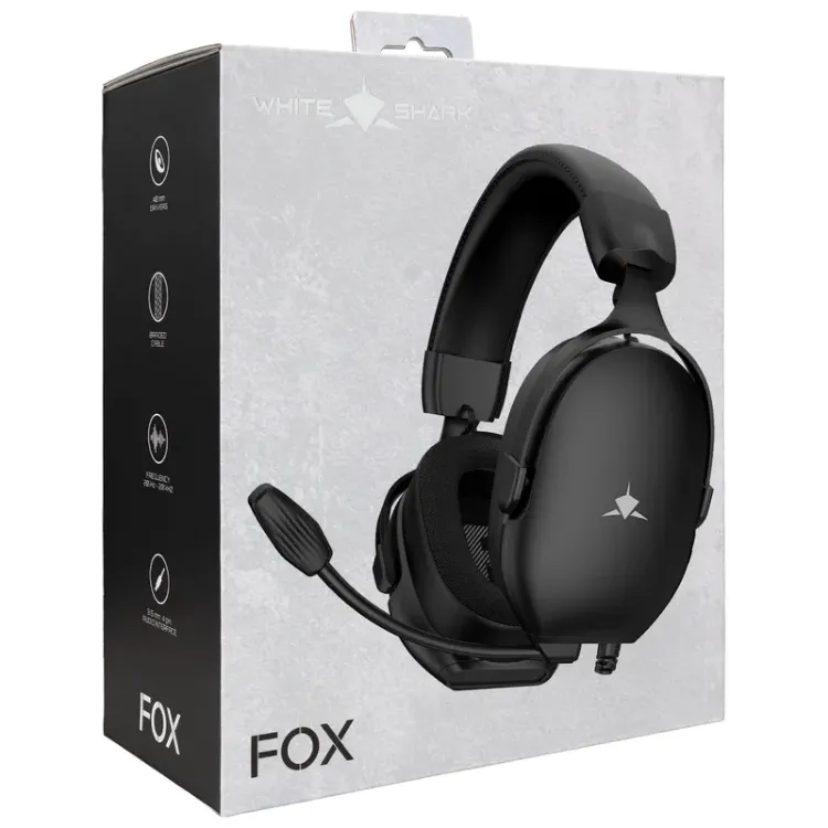 Alles WHITE SHARK slušalice Fox GH-2445 crne