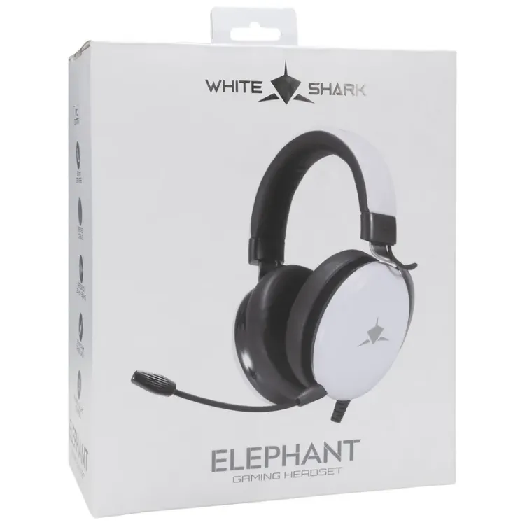 Alles WHITE SHARK slušalice ELEPHANT GH-2540 bijele