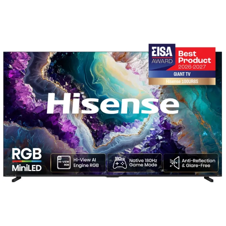 Alles HISENSE RGB MiniLED TV 100UR8S